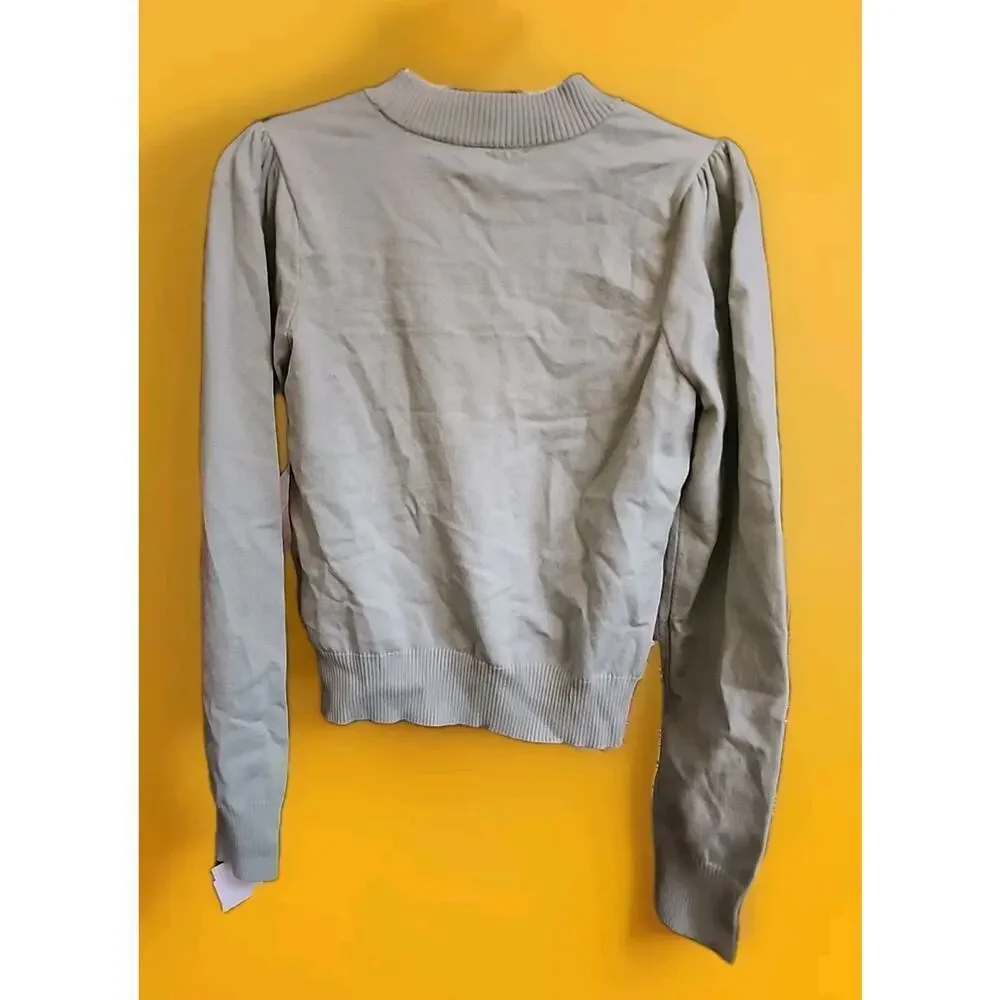 And Now This Women's Long-Sleeve Cropped Sweater Boho Medium Cr6 Excellent - Picture 4 of 5